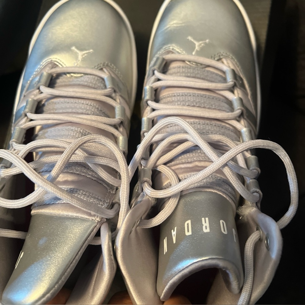 Jordan Sneakers with Gray and Pink Interior